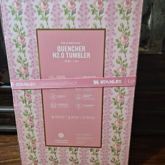 Stanley x LoveShackFancy Pink Floral Tumbler NEW 40oz - Picture 5 of 8